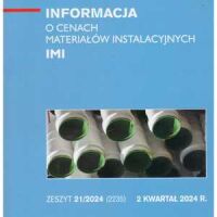 Sekocenbud IMI Informacja o cenach materiałów instalacyjnych 2 kwartał 2024; zeszyt 21/2024