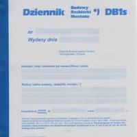 Dziennik budowy DB1 s samokopiujący