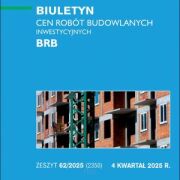 BRB Biuletyn cen robót budowlanych-inwestycyjnych 4 kwartał 2025