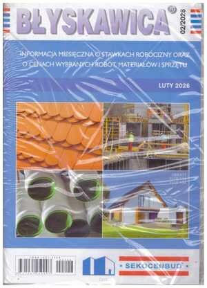 Błyskawica 2/2026 Informacja miesięczna o stawkach robocizny oraz o cenach wybranych robót, materiałów i sprzętu