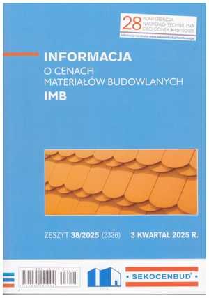 Sekocenbud IMB Informacja o cenach materiałów budowlanych 3 kwartał 2025