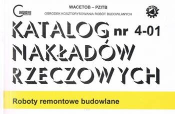 KNR 4-01 Wac. Roboty remontowe budowlane.