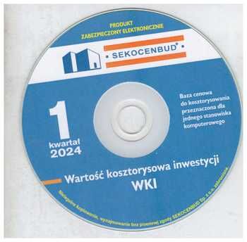 płyta Cd WKI Wartość kosztorysowa inwestycji 1 kwartał 2024