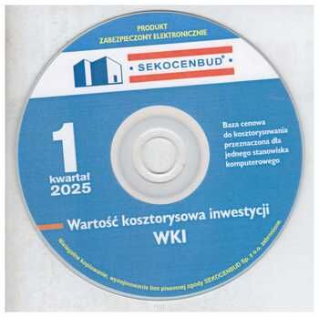 płyta Cd WKI Wartość kosztorysowa inwestycji 1 kwartał 2025