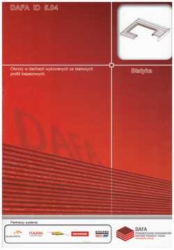 DAFA ID 5.04. Otwory w dachach wykonanych ze stalowych profili trapezowych.