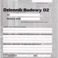 Dziennik budowy D2-2023 - 32 strony