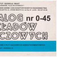 KNR 0-45 Roboty rozbiórkowe z płyt dachowych azbestocementowych.