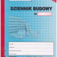 Dziennik budowy samokopiujący 80 kartek.