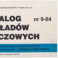 KNR 9-04 Ściany murowane, stropy i pokrycia dachowe z wyrobów ceramicznych - CERABUD KROTOSZYN.