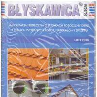 Błyskawica 5/2026  informacja miesięczna o stawkach robocizny oraz o cenach wybranych robót, materiałów i sprzętu.