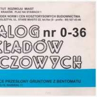 KNR 0-36 Uszczelniające przesłony gruntowe z bentomatu.