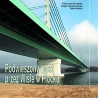 Podwieszony most przez Wisłę w Płocku. DWE