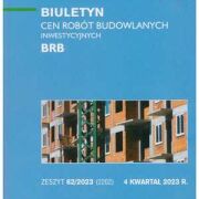 Sekocenbud BRB Biuletyn cen robót budowlanych-inwestycyjnych 1 kwartał 2023; zeszyt 6/2023