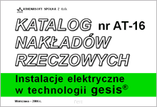KNR nr AT-16 Instalacje elektryczne w technologii gesis.