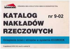 KNR 9-02 Ocieplanie ścian i stropów w systemie ECOROCK.