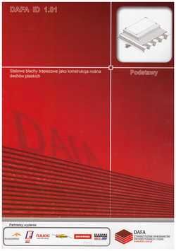 DAFA ID 1.01. Stalowe blachy trapezowe jako konstrukcja nośna dachów płaskich.