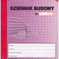 Dziennik budowy samokopiujący 120 kartek