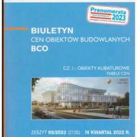 Sekocenbud BCO część 1 obiekty kubaturowe - 4 kwartał 2022; zeszyt 69/2022