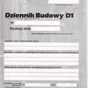 Dziennik budowy D1-2023 - 16 stron