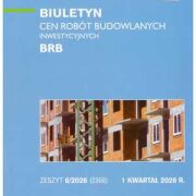 Sekocenbud BRB Biuletyn cen robót budowlanych-inwestycyjnych 1 kwartał 2026; zeszyt 6/2026