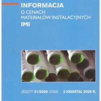 Sekocenbud IMI Informacja o cenach materiałów instalacyjnych 2 kwartał 2026, zeszyt 21/2026
