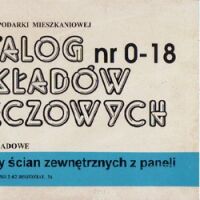 KNR 0-18 Okładziny ścian zewnętrznych z paneli.