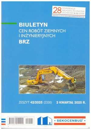 Sekocenbud BRZ Biuletyn cen robót ziemnych i inżynieryjnych 3 kwartał 2025