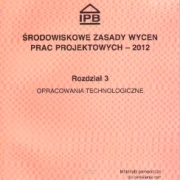 Środowiskowe Zasady Wycen Prac Projektowych - 2012 rozdz.3