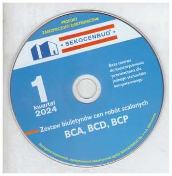 CD Biuletyny scalone BCA, BCD, BCP 1 kwartał 2024