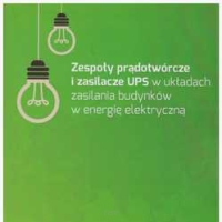 Zespoły prądotwórcze i zasilacze UPS w układach zasilania budynków w energię elektryczną.