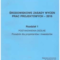 Środowiskowe Zasady Wycen Prac Projektowych - 2016 - KOMPLET