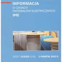 Sekocenbud IME Informacja o cenach materiałów elektrycznych 2 kwartał 2025