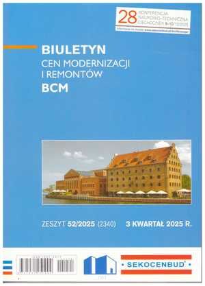Sekocenbud BCM Biuletyn cen modernizacji i remontów 3 kwartał 2025; zeszyt 52/2025
