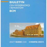 Sekocenbud BCM Biuletyn cen modernizacji i remontów 3 kwartał 2025; zeszyt 52/2025