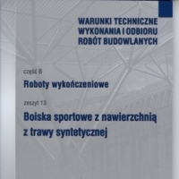 ITB WTWiORB nr B13/2016 Boiska sportowe z nawierzchnią z trawy syntetycznej.