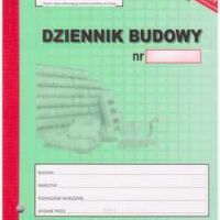 Dziennik budowy samokopiujący 40 kartek.