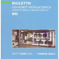 Sekocenbud BRI Biuletyn cen robót instalacyjnych 1 kwartał 2026, zeszyt nr 7/2026