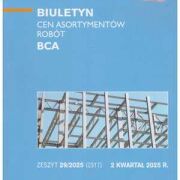 Sekocenbud BCA Biuletyn cen asortymentów robót 2 kwartał 2025, zeszyt 29/2025