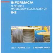Sekocenbud IME Informacja o cenach materiałów elektrycznych 3 kwartał 2025