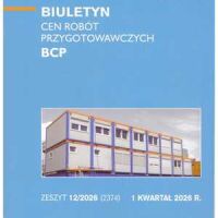 Sekocenbud BCP Biuletyn cen robót przygotowawczych 1 kwartał 2026; zeszyt 12/2026