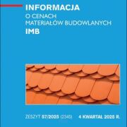 Sekocenbud IMB Informacja o cenach materiałów budowlanych 4 kwartał 2025; zeszyt 57/2025