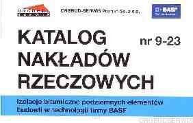 KNR 9-23 Izolacje bitumiczne podziemnych elementów budowli w technologii firmy BASF.