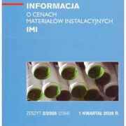 Sekocenbud IMI Informacja o cenach materiałów instalacyjnych 1 kwartał 2026