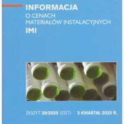 Sekocenbud IMI Informacja o cenach materiałów instalacyjnych 3 kwartał 2025